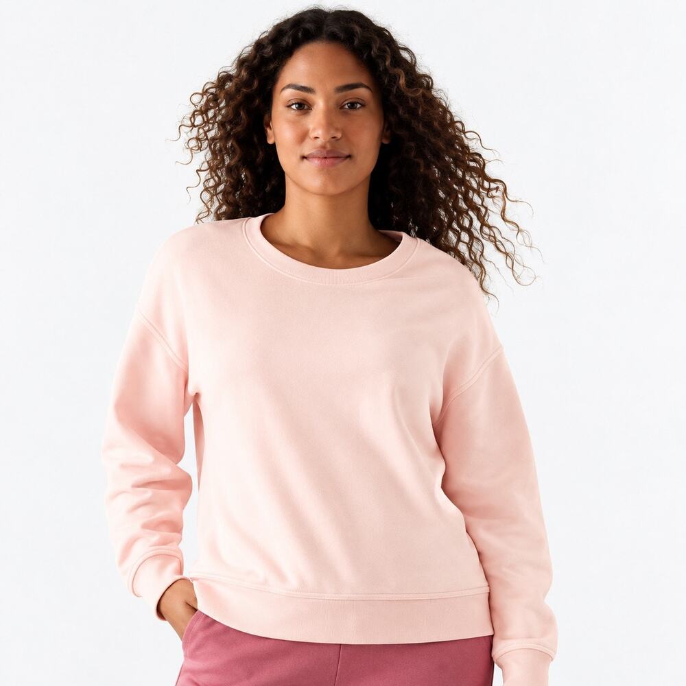 Athleta Sundown Sweatshirt II Orchid Pink Women's 1X - Comfy Style